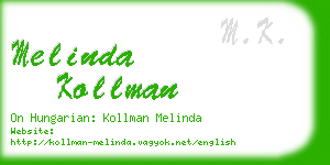 melinda kollman business card